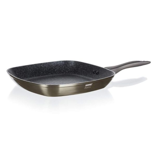 METALLIC PLATINUM alumínium grillserpenyő – 28 × 28 cm 40051933