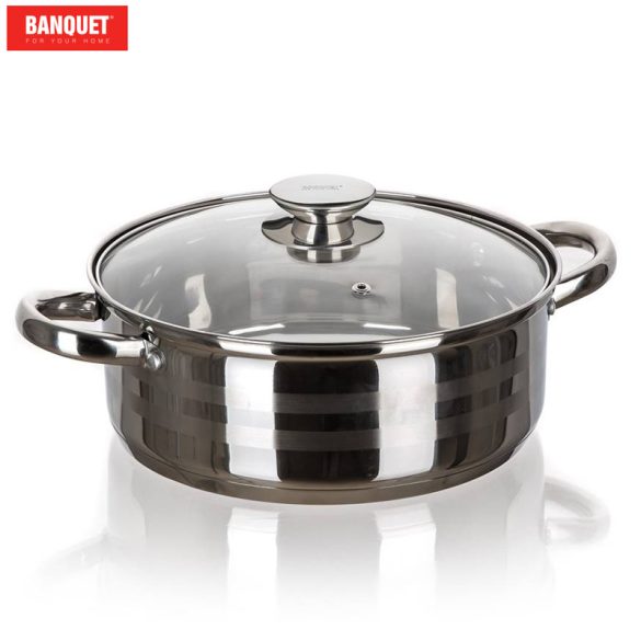 BANQUET Rozsdamentes acél serpenyő LIVING 5,2 l 48721971-A
