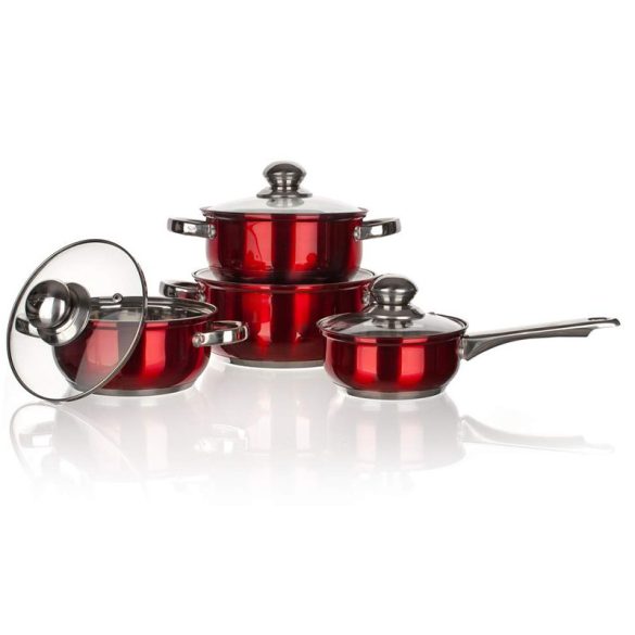 Lábas szett MAESTRO Red 8 részes piros 48HF09RC08-A