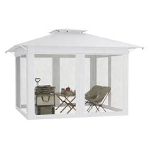   Összecsukható kerti pavilon 4 x 4 m, kerti tároló - Fehér 4WM1X5V9KV-2