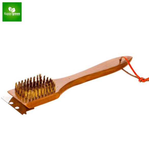 HAPPY GREEN Grilltisztító kefe 30 cm, fa 5012215