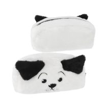   Plüss tolltartó – kutyusos mintával, fehér-fekete 502046