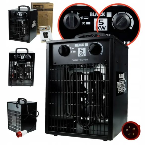 BLACK ipari hőlégfúvó 5KW - 55056