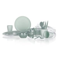 Kemping étkezőszett TRAVEL, 26 részes, menta 55069531