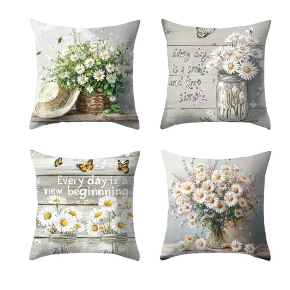 4 darabos Tavaszi Mintás Párnahuzat 45cm x 45cm 601099803894797