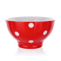 BANQUET Kerámia tál 13 cm, piros pöttyös 60K1575-C