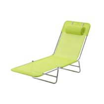   Kompakt Összecsukható Napozóágy Állítható Háttámlával – Zöld (182x56 cm) 61MW955G9Q