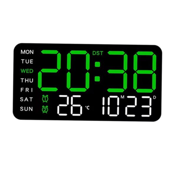 LED 6659 Digitális Fali és Asztali Óra – 21,5 cm 6286208