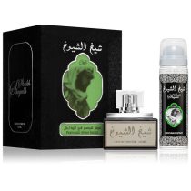   Lattafa Sheikh Al Shuyukh Black Arab parfüm 50 ml + Dezodor Spray 50 ml 6479211627964
