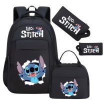   Disney Stitch hátizsák, ebédtáska és tolltartó szett - Fekete 6GM2W5QQ18