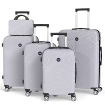   5 részes keményfedeles bőrönd szett szürke 6XM2V59653-5SZ