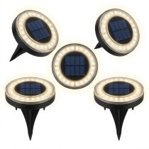   5 db-os Meleg Fényű Napelemes Földbe Szúrható Lámpa Szett – 40 LED 6XMQW5K537-2