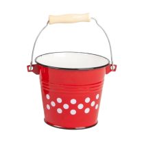 Zománcozott pöttyös vödör 1 liter 732142