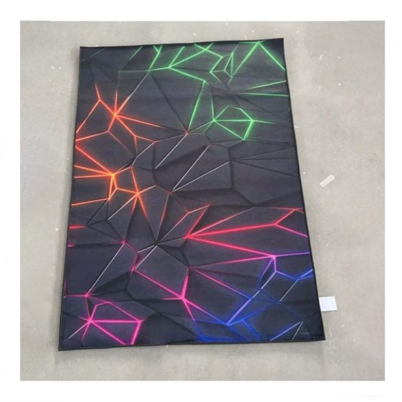 Gamer stílusú szőnyeg – neon geometriai mintával 40x60cm 75773953-4060