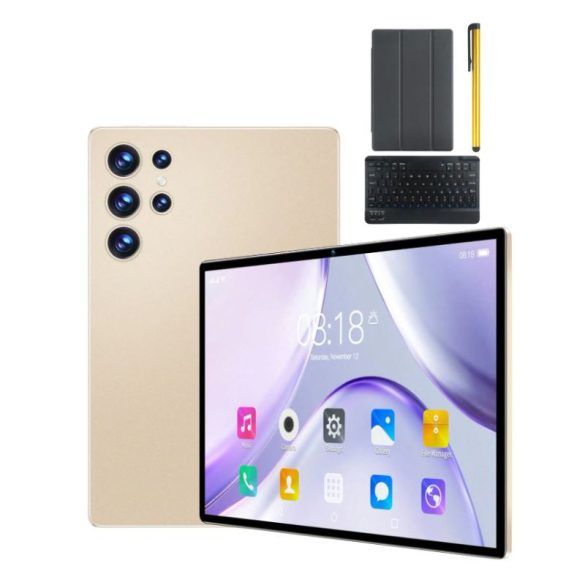 Qetupa Z50 Android 14 Tablet Billentyűzettel, Tokkal és Tollal – 10.1" Arany színű 76001117AB
