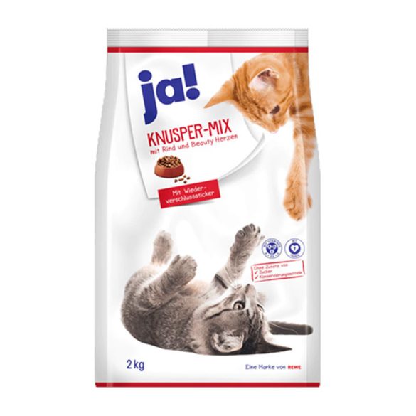 ja! Knusper-Mix Száraz macskaeledel marhahúsból 2kg 7972906