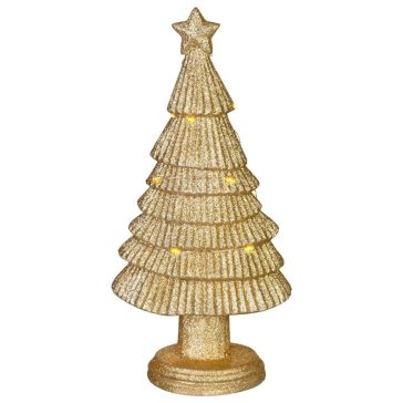   MagicHome LED-es karácsonyfa-dekoráció, arany, 15,5 × 11 × 31 cm 8090744
