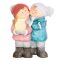 MagicHome világító karácsonyi figura fiúval és lánnyal, 40 cm 8090941