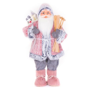   MagicHome karácsonyi Mikulás dekoráció, rózsaszín, 60 cm 8091016