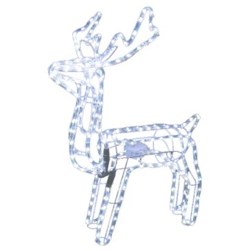   MagicHome LED-es karácsonyi rénszarvas forgó fejjel, 216 LED, hideg fehér, 73 × 44 × 82 cm 8091126A