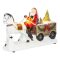 MagicHome LED-es karácsonyi dekoráció, Mikulás lóval, forgó fenyőfával 8091496