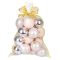 MagicHome karácsonyfadísz gömb szett, rózsaszín, 6 cm, 20 db 8091905