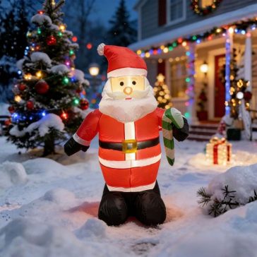   MagicHome Karácsonyi felfújható Mikulás dekoráció 120cm 8091959