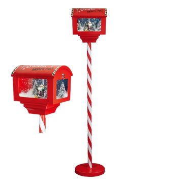   MagicHome karácsonyi postaláda dekoráció 3xAA, 20x27x150cm 8091964