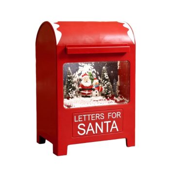   MagicHome Karácsonyi postaláda dekoráció, piros, 10,8 × 14,8 × 23 cm 8091965