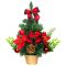 MagicHome díszített karácsonyfa, piros, 30 cm 8092048