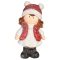 MagicHome karácsonyi lány figura dekoráció, 5,5 × 9 × 15,5 cm 8092108