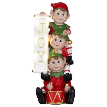   MagicHome LED-es karácsonyi manó dekoráció JOY felirattal, 12,5 × 13,3 × 30,5 cm 8092122