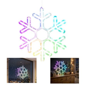  MagicHome Karácsonyi hópehely LED dekoráció 90LED 50x0,6x43cm 8092331