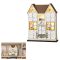 MagicHome Karácsonyi adventi naptár házikó 2×AAA 26x7x32cm 8092345