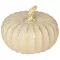 MagicHome Nature dekoratív tök arany részletekkel – polyresin – 16,2 × 16,2 × 12,2 cm 8092412