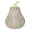 MagicHome Nature dekoratív tök arany részletekkel – polyresin – 12,2 × 12,2 × 16,2 cm 8092415