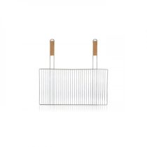   BBQ Grill Rács Fa Fogantyúval - 57x30 cm (Dupla Nyelű) 8591022461709
