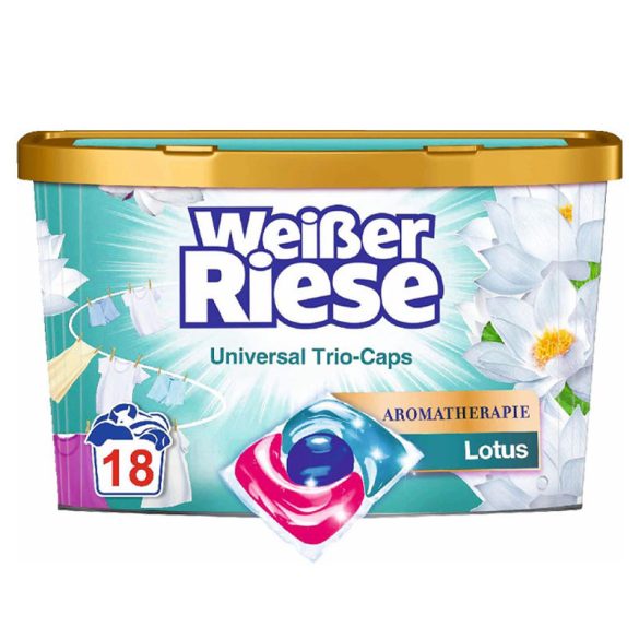 Weißer Riese Universal – Lotus aromaterápiás illattal, 18 mosókapszula 8910165