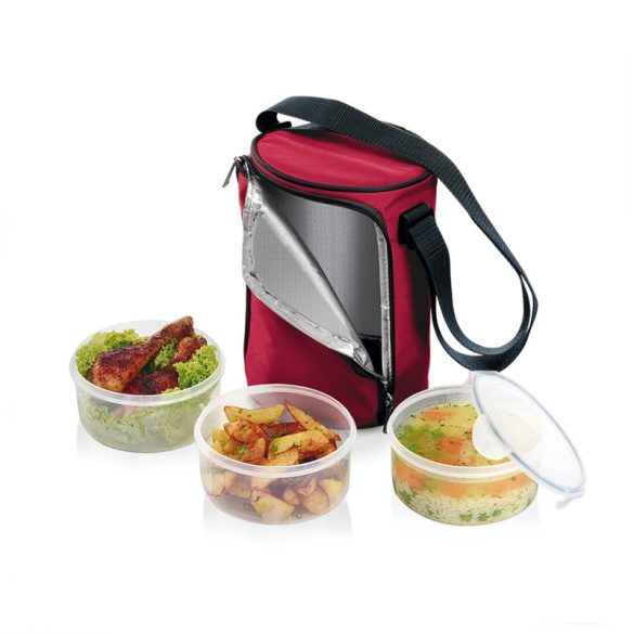 FRESHBOX ételhordó, 3 ételtároló dobozzal, 1,5 l, bordeaux 892211.00