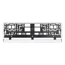   Rendszámtábla tartó keret – fekete alapszín fehér csíkkal 91570