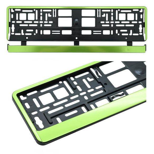 GREEN STRIP rendszámtábla tartó keret – 91571