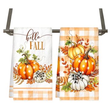   2 db „Hello Fall” őszi konyharuha tök mintával, 40 × 48 cm 9GMQ85KVWW