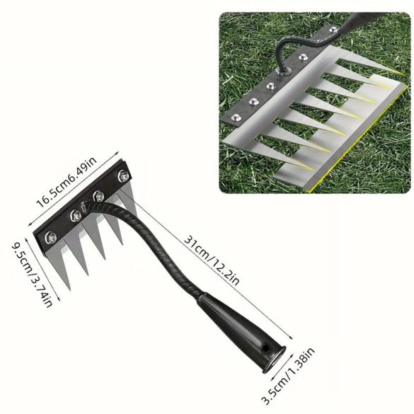 Erős Mangánacél Kerti Kapáló 5 fog AE1403517