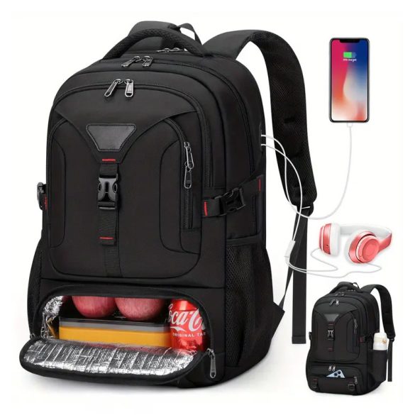 NUBILY 50 literes Szigetelt Laptop Hátizsák – USB - AG1484902