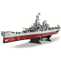   2228 db USS Missouri építőkocka készlet hadihajó AM1164410