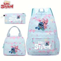   Disney Stitch 3 részes iskolatáska szett – Hátizsák, uzsonnás táska és tolltartó AV2563257