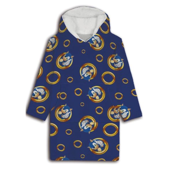 Sonic, a sündisznó felnőtt belebújós plüss polár poncsó AYM071849