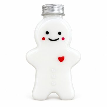   Mézeskalács figura formájú karácsonyi dekorációs palack – 350 ml BD38