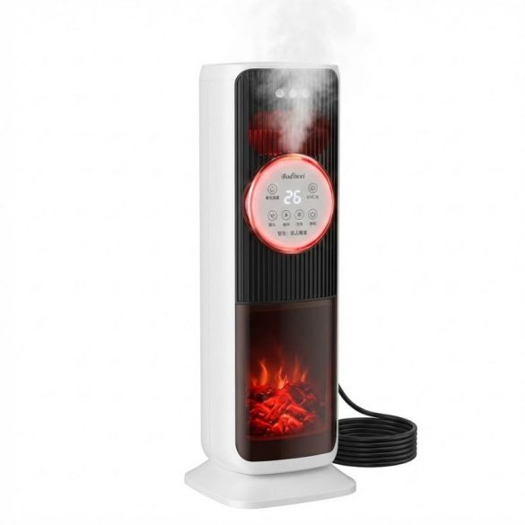 4 az 1-ben Intelligens Toronyhősugárzó és Párásító Látványkandalló Effekttel BDW-4in1