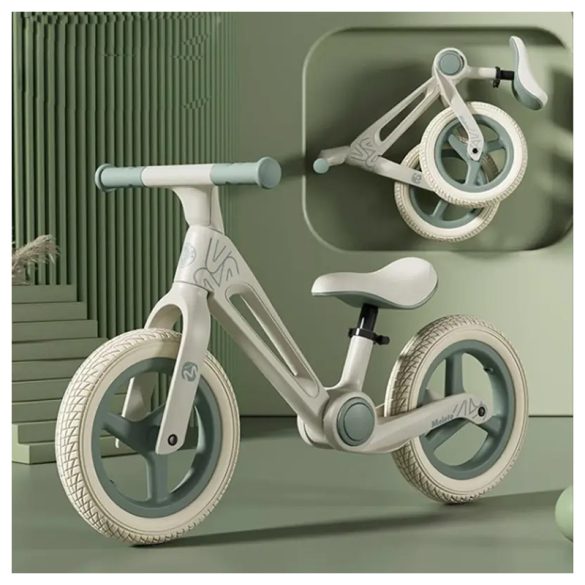 Összehajtható prémium gyerek futókerékpár zöld BJ272233